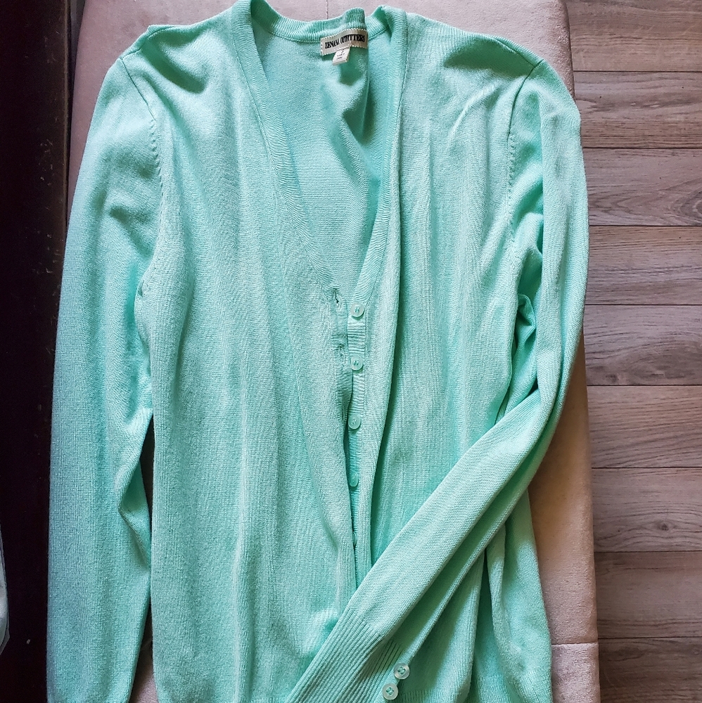 Turquoise cardigan